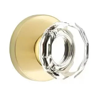 Emtek Lowell Door Knob with Disk Rose by Emtek