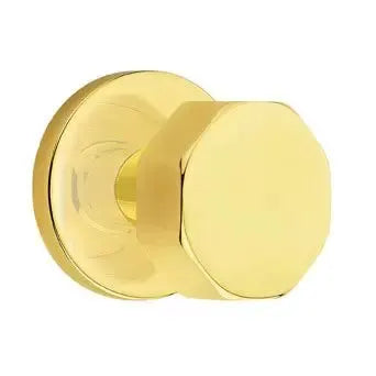 Emtek Octagon Door Knob with Disk Rose by Emtek