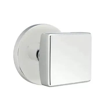 Emtek Square Door Knob with Disk Rose by Emtek