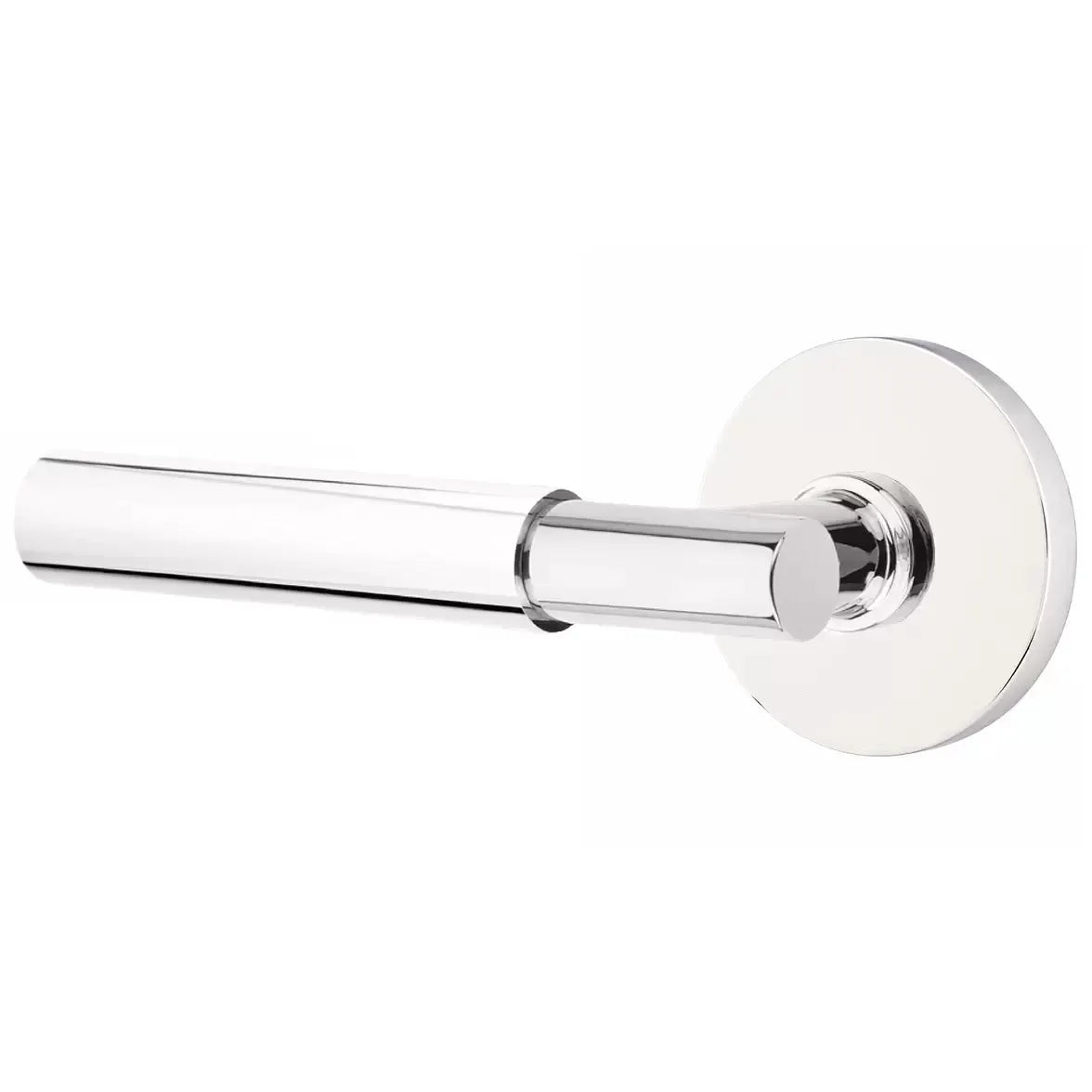 Emtek Smooth Lever with T-Bar Stem and Disk Rose by Emtek