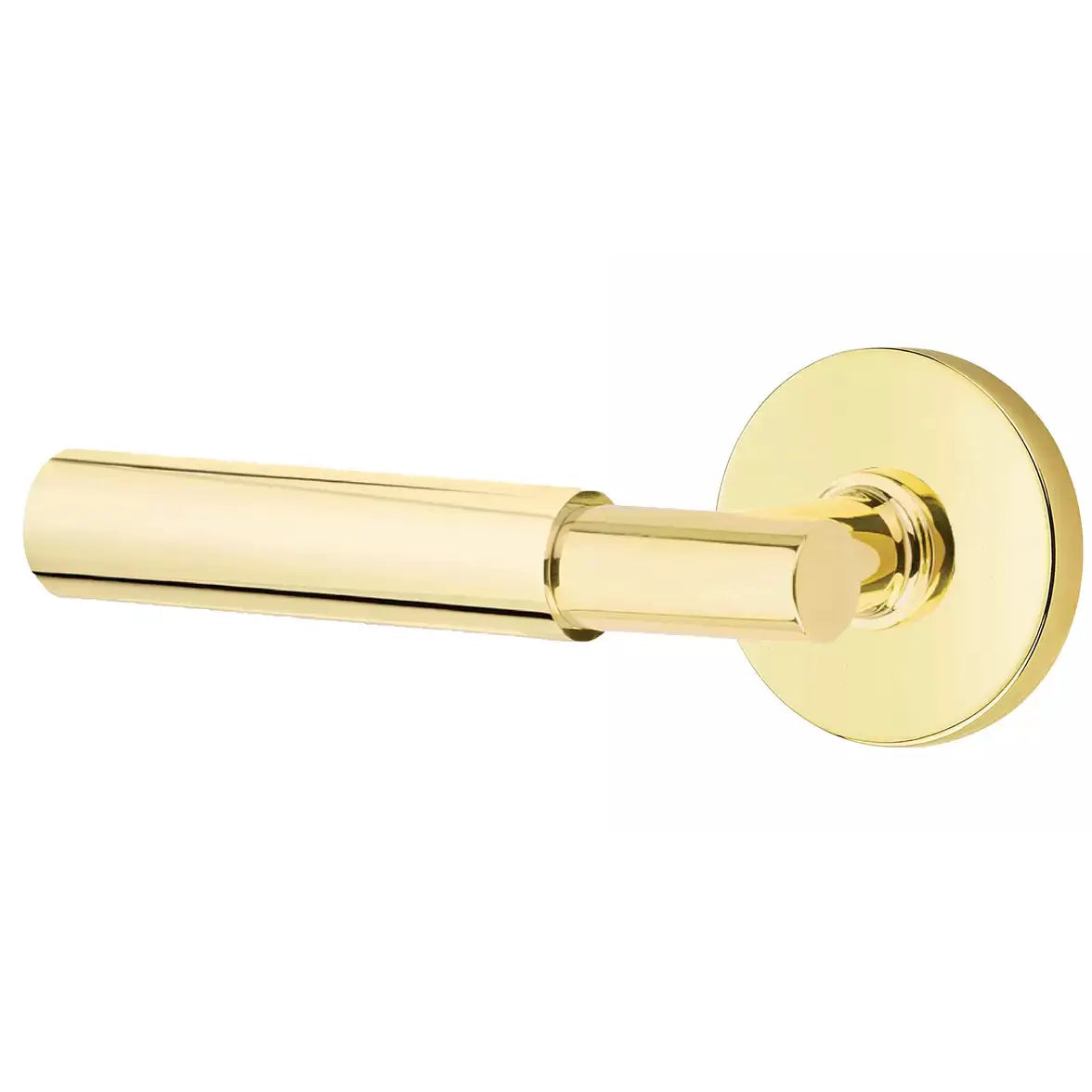 Emtek Smooth Lever with T-Bar Stem and Disk Rose by Emtek