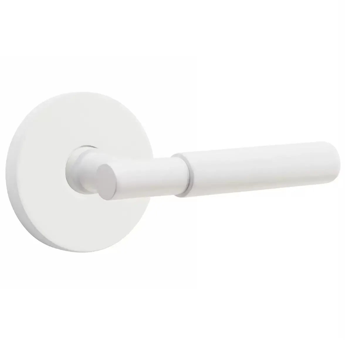 Emtek Smooth Lever with T-Bar Stem and Disk Rose by Emtek
