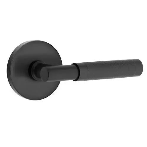 Emtek Knurled Lever with T-Bar Stem and Disk Rose by Emtek