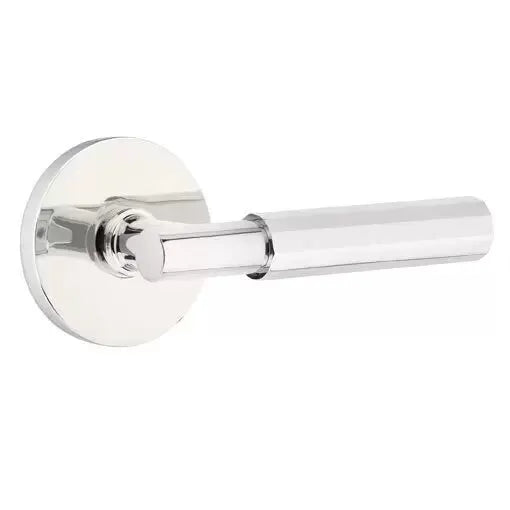 Emtek Faceted Lever with T-Bar Stem and Disc Rose by Emtek