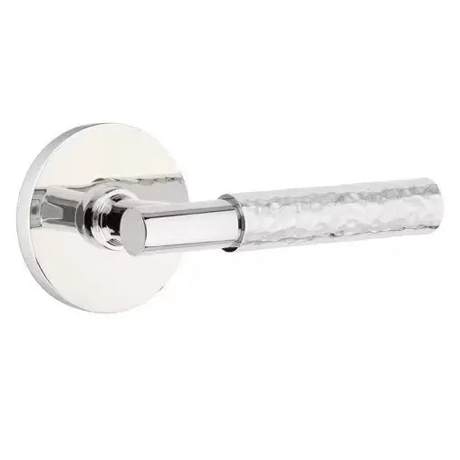 Emtek Hammered Lever with T-Bar Stem and Disc Rose by Emtek
