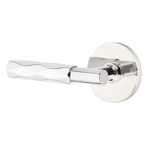 polished chrome lever