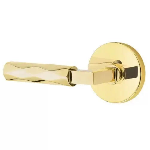 Emtek Tribeca Lever with L-Square Stem and Disc Rose by Emtek
