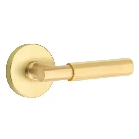 Emtek Faceted Lever with T-Bar Stem and Disc Rose by Emtek