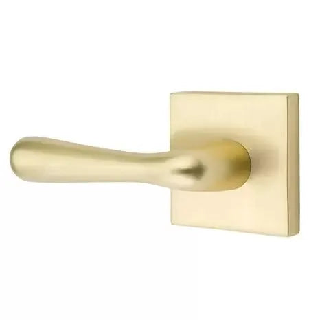 Emtek Basel Door Lever with Square Rose by Emtek