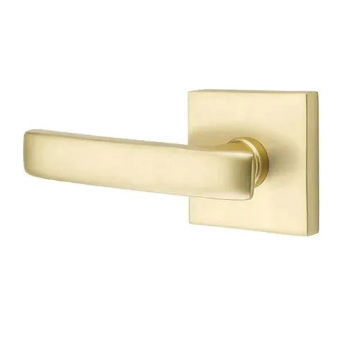 Emtek Geneva Door Lever with Square Rose by Emtek