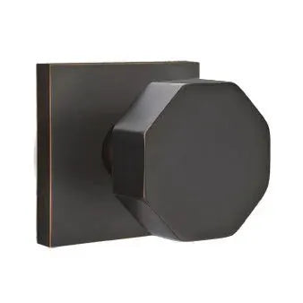 Emtek Octagon Door Knob with Square Rose by Emtek