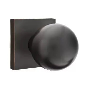 Emtek Orb Door Knob and Square Rose by Emtek