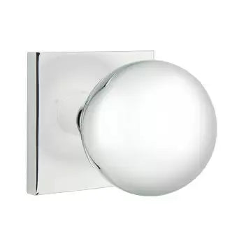 Emtek Orb Door Knob and Square Rose by Emtek