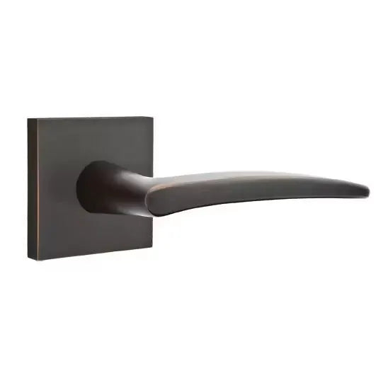 Emtek Poseidon Door Lever with Square Rose by Emtek