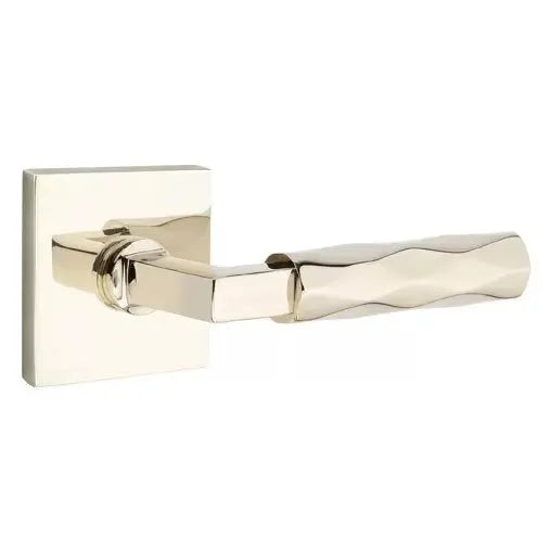 Emtek Tribeca Lever with L-Square Stem and Square Rose by Emtek