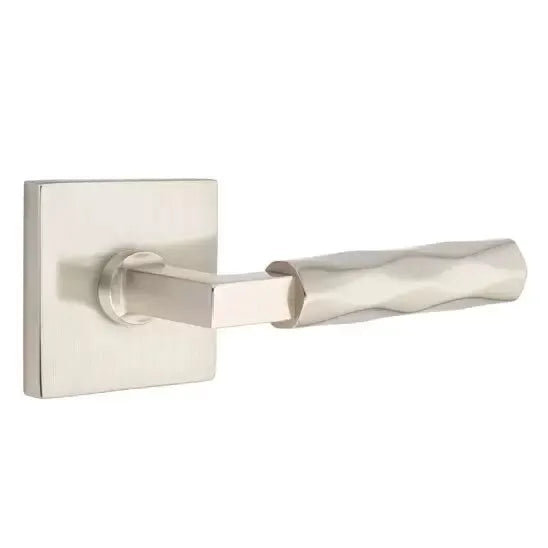 Emtek Tribeca Lever with L-Square Stem and Square Rose by Emtek