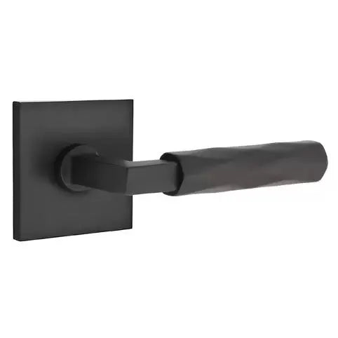 Emtek Tribeca Lever with L-Square Stem and Square Rose by Emtek