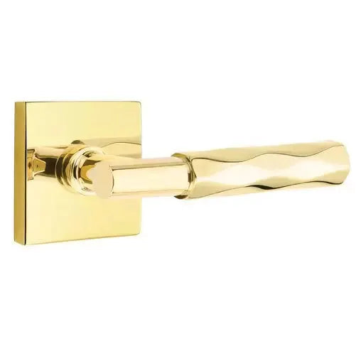 Emtek Tribeca Lever with T-Bar Stem and Square Rose by Emtek