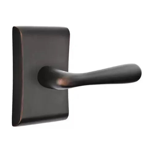 Emtek Basel Door Lever with Neos Rose by Emtek