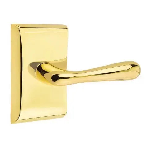 Emtek Basel Door Lever with Neos Rose by Emtek
