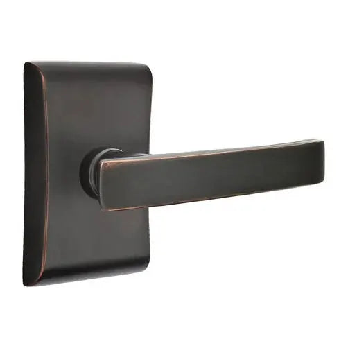 Emtek Geneva Door Lever with Neos Rose by Emtek