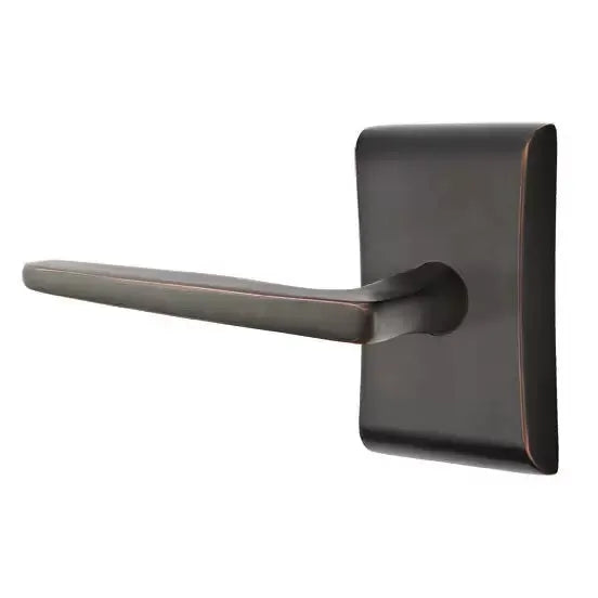 Emtek Hermes Door Lever with Neos Rose by Emtek