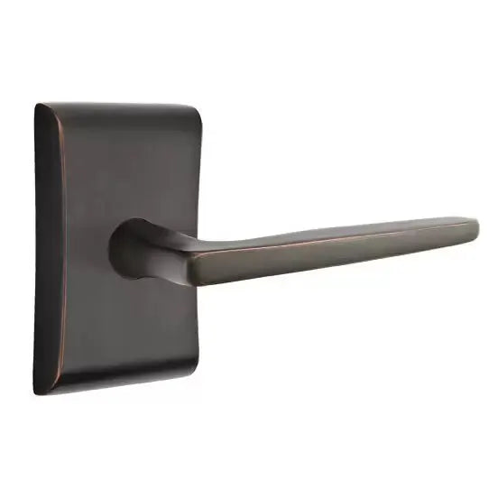 Emtek Hermes Door Lever with Neos Rose by Emtek