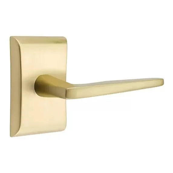 Emtek Hermes Door Lever with Neos Rose by Emtek