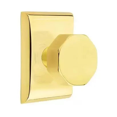 Emtek Octagon Door Knob and Neos Rose by Emtek