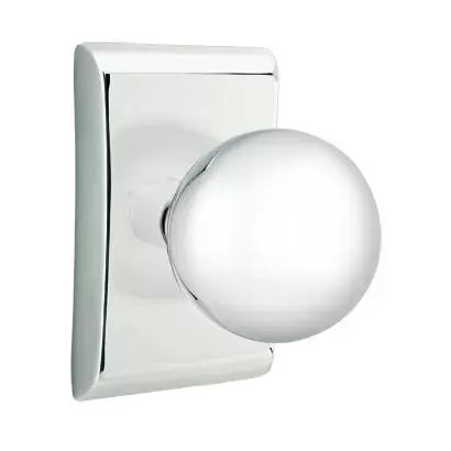 Emtek Orb Door Knob with Neos Rose by Emtek