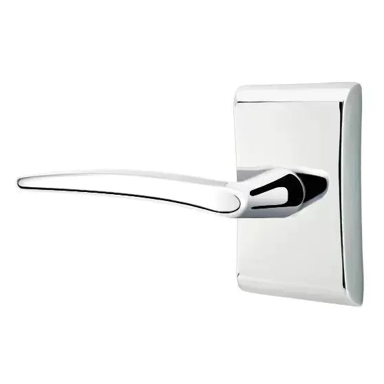 Emtek Poseidon Door Lever with Neos Rose by Emtek