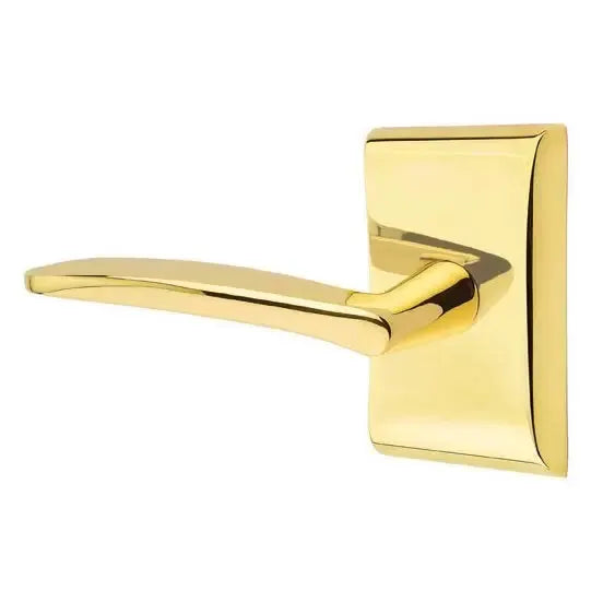 Emtek Poseidon Door Lever with Neos Rose by Emtek