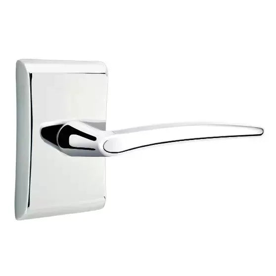 Emtek Poseidon Door Lever with Neos Rose by Emtek