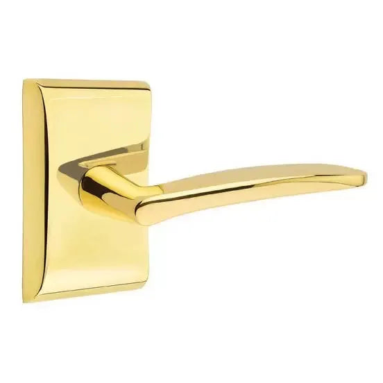 Emtek Poseidon Door Lever with Neos Rose by Emtek