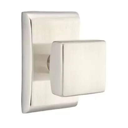 Emtek Square Door Knob and Neos Rose by Emtek