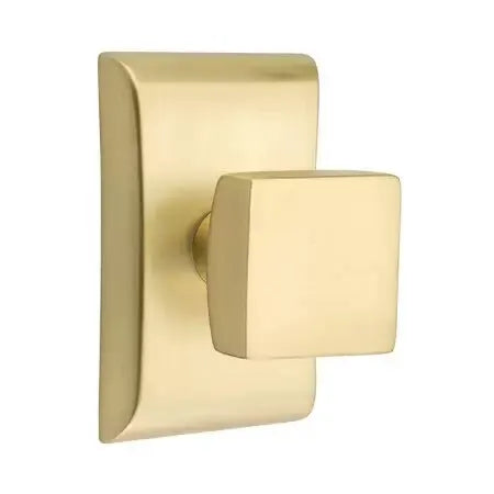 Emtek Square Door Knob and Neos Rose by Emtek