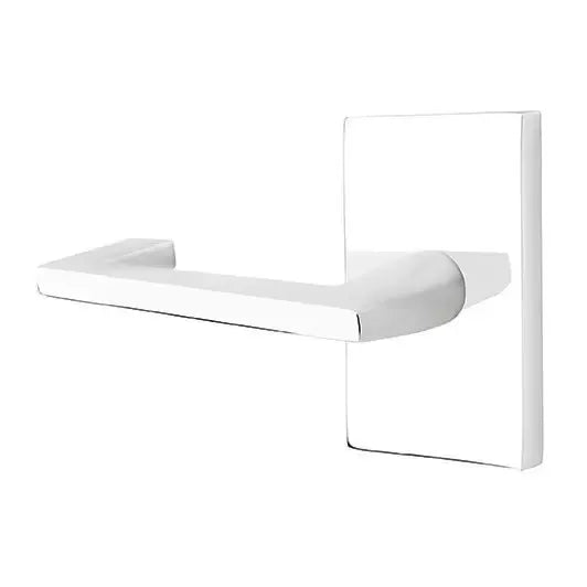 Emtek Argos Door Lever with Modern Rectangular Rose by Emtek