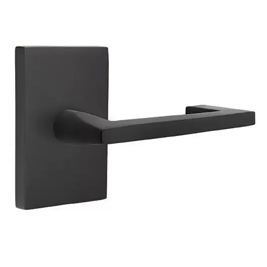 Emtek Argos Door Lever with Modern Rectangular Rose by Emtek