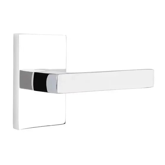 Emtek Dumont Lever with Modern Rectangular Rose by Emtek
