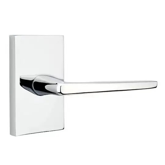 Emtek Hermes Door Lever with Modern Rectangular Rose by Emtek