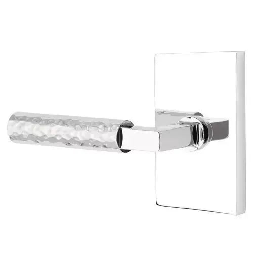 polished chrome lever