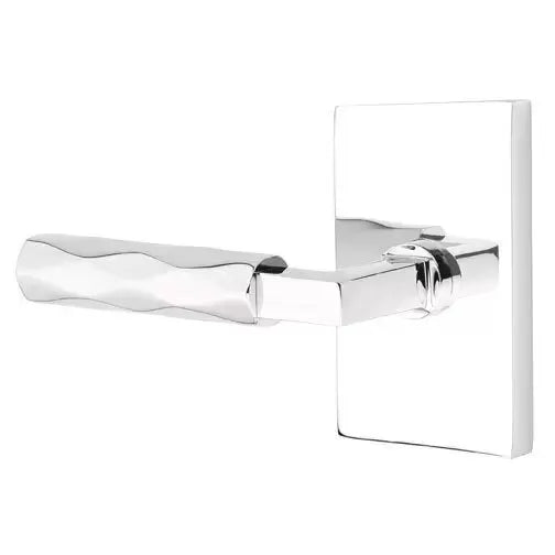 polished chrome lever