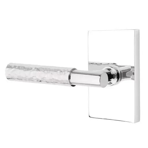polished chrome lever
