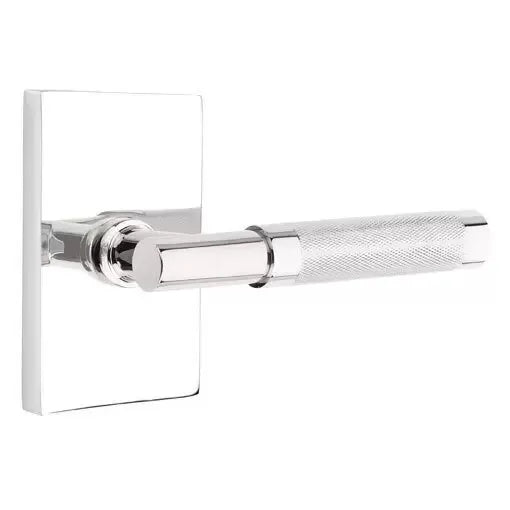 polished chrome lever