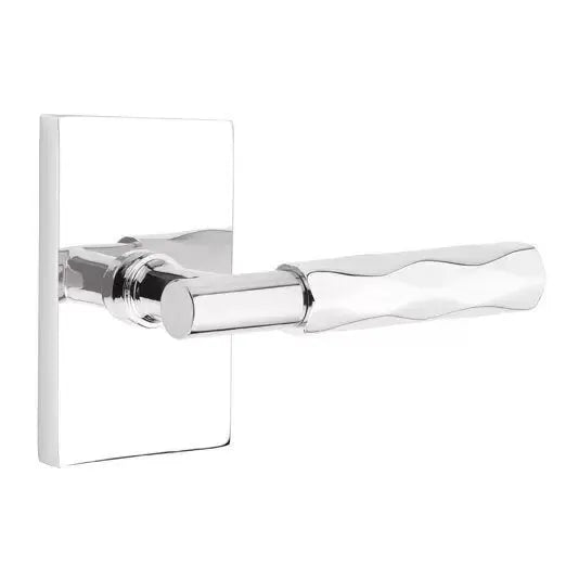 polished chrome lever