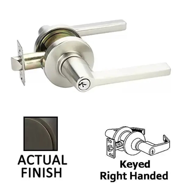 Emtek Helios Door Lever with Disk Rose by Emtek