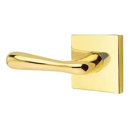 Emtek Basel Door Lever with Square Rose by Emtek