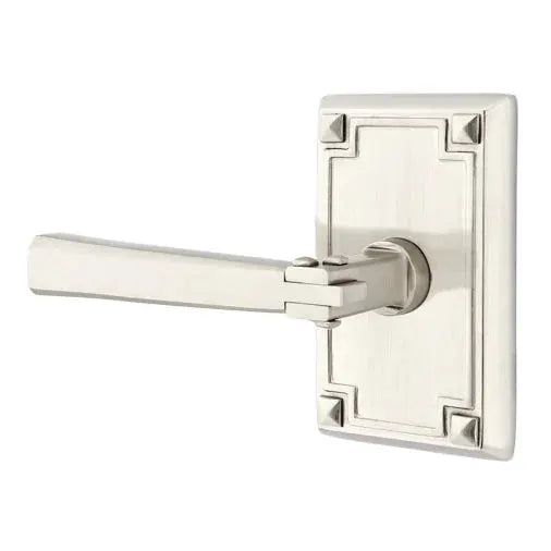Emtek Arts and Crafts Door Lever with Arts and Crafts Rose by Emtek