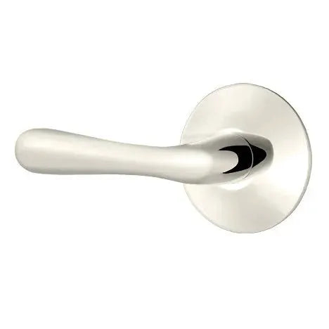 Emtek Basel Door Lever with Modern Rose by Emtek