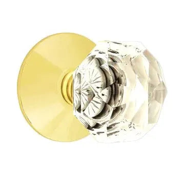 Emtek Diamond Door Knob with Modern Rose by Emtek